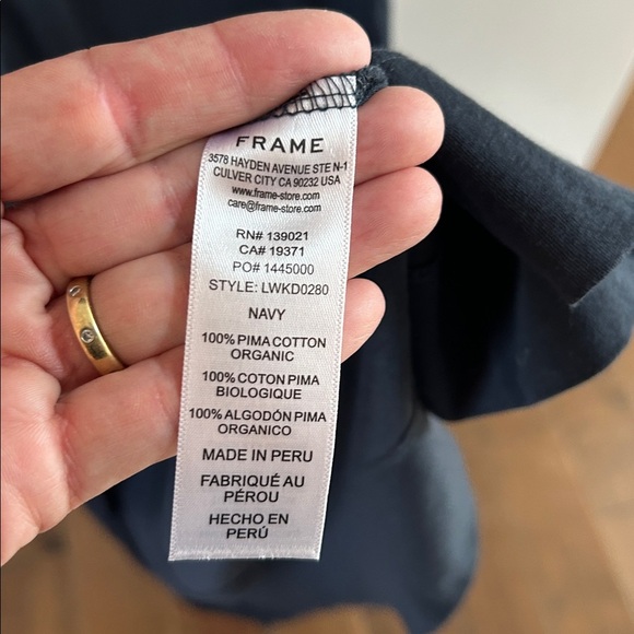 Frame Denim Slit Midi Dress Charcoal - Picture 7 of 10